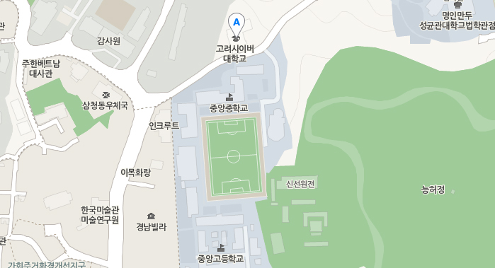 고려사이버대학교 지도